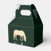 Paard Silhouet Bos Bomen Verjaardagsfeest Bedankdoosjes (Achterkant)