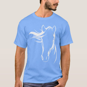 Paard Silhouet Kunstontwerp voor paardenliefhebber T-shirt
