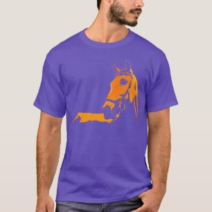 Paard Silhouet Paard Illustratie Kleurrijk cadeau T-shirt