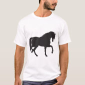 Paard Silhouet T-shirt (Voorkant)