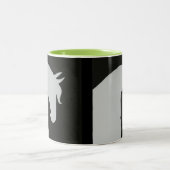 Paard Silhouette Mok met Pop van kleur! (Center)