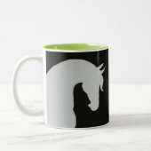 Paard Silhouette Mok met Pop van kleur! (Links)