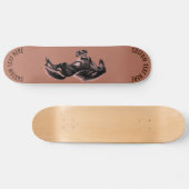 Paard skateboard met aangepaste tekst gepersonalis (Horizontaal)