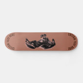 Paard skateboard met aangepaste tekst gepersonalis (Horizontaal)