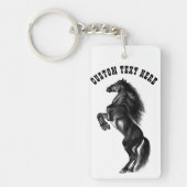 Paard Sleutelhanger cadeau met aangepaste tekst (Voorkant)