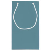 Paard sneeuwman Kerst waterverf elegant Klein Cadeauzakje (Achterkant)