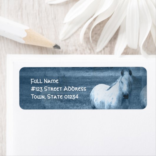 Paard Solitude Mailing Label (Insitu)