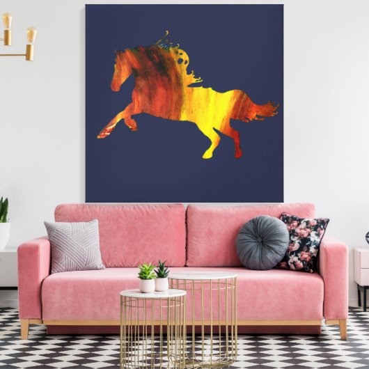 Paard Sparkle Canvas (Insitu (Woonkamer))