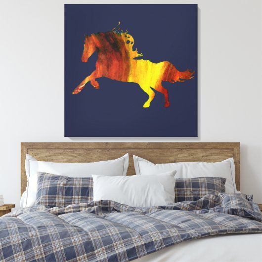 Paard Sparkle Canvas Afdruk (Insitu (Slaapkamer))