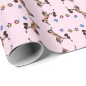 Paard speelt vioolverjaardag cadeaupapier (Rol Hoek)