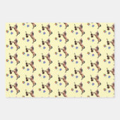 Paard speelt vioolverjaardag inpakpapier vel (Voorkant)