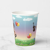 Paard speelt vioolverjaardag papieren bekers (Rechts)