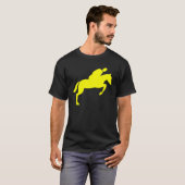 Paard Springen - Geel T-shirt (Voorkant volledig)