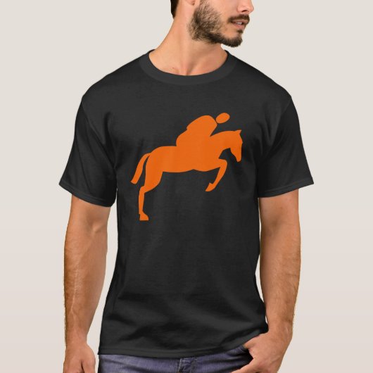 Paard Springen - Oranje T-shirt (Voorkant)