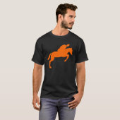 Paard Springen - Oranje T-shirt (Voorkant volledig)