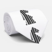 PAARD STAAFCODE Schaakstuk Patroon Ontwerp Stropdas (Opgerold)
