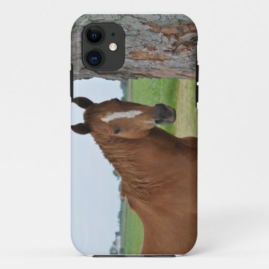 Paard Staand Bij Boom Geval Case-Mate iPhone Case (Achterkant)