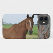 Paard Staand Bij Boom Geval Case-Mate iPhone Case (Achterkant (horizontaal))