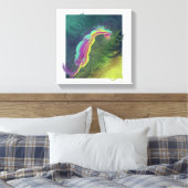 Paard staren in de verte canvas afdruk (Insitu (Slaapkamer))