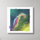 Paard staren in de verte canvas afdruk (Voorkant)