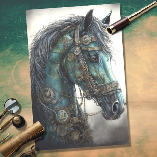 Paard Steampunk 2 Decoupage papier