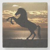 paard stenen onderzetter (Voorkant)