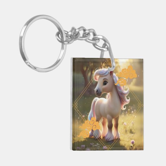 Paard sterrenbeeld sleutelhanger (Voorkant Links)