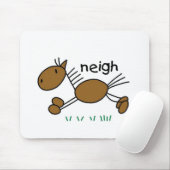 Paard Stick Figure Muismat (Met muis)