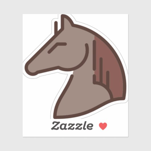 paard sticker (Vel)