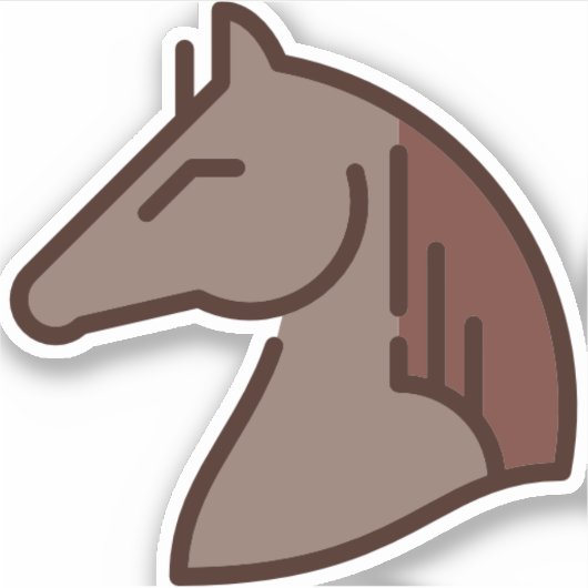 paard sticker (Voorkant)