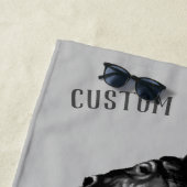 Paard Strandhanddoek Aangepaste tekst - Kies kleur Strandlaken (In situ)