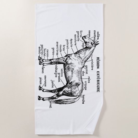 Paard Strandlaken (Voorkant)