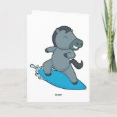 Paard Surfer Watersporten Kaart (Achterkant)