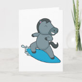 Paard Surfer Watersporten Kaart (Voorkant)