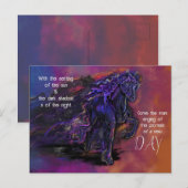 Paard Sympathie Sterrenspoor Briefkaart (Voorkant / Achterkant)