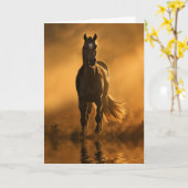 Paard Sympathie Verlies van Paard Mooi Paard Kaart (Gele Bloem)