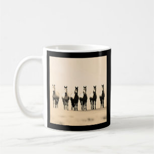 Paard T-shirt, Equestrian Shirt, Paarden in de zon Koffiemok