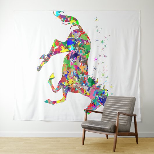 Paard Tapijt Wandkleed (In Situ (horizontaal))