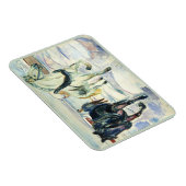 Paard Team in Sneeuw van Edvard Munch Magneet (Rechterzijde)