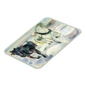 Paard Team in Sneeuw van Edvard Munch Magneet (Linkerzijde)