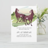 Paard Thema Landelijke Westerse Rustieke Bruiloft (Staand voorkant)