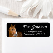 Paard Thema Retouradreslabels Etiket (Insitu)