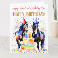 Paard thema verjaardagsfeestje grappig elegant