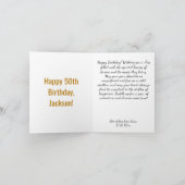 Paard thema verjaardagsfeestje grappig elegant kaart (Binnen)