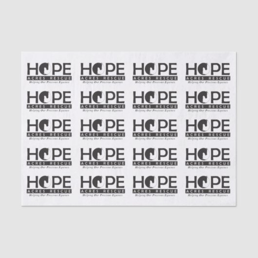 Paard Theme Tissue Paper Tissuepapier (Voorkant)