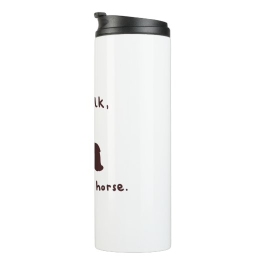 paard thermosbeker (Geroteerd rechts)