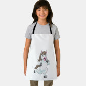 Paard tijdens draaiend bedrijf schort (Insitu)