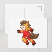 Paard tijdens uitvoering briefkaart (Voorkant / Achterkant)