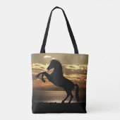paard tote bag (Achterkant)