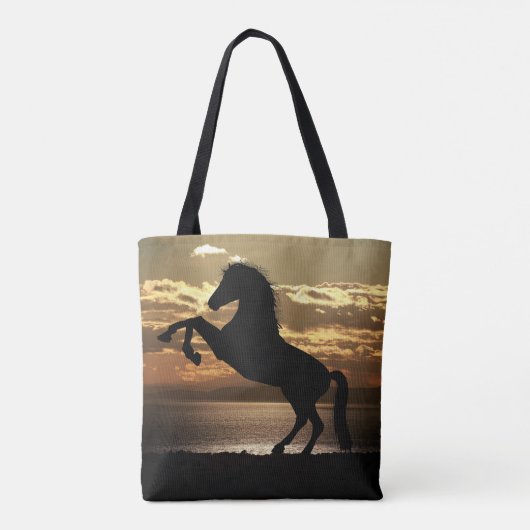 paard tote bag (Achterkant)